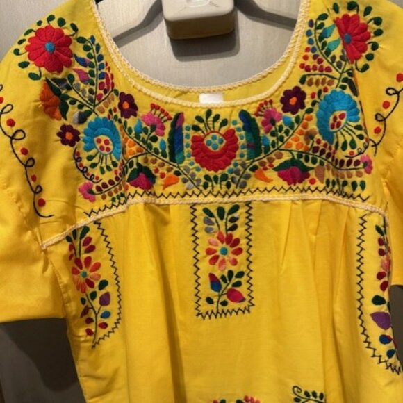 Embroidered Mexican / Pueblo Mini Tunic Dress - NWOT - Picture 8 of 16